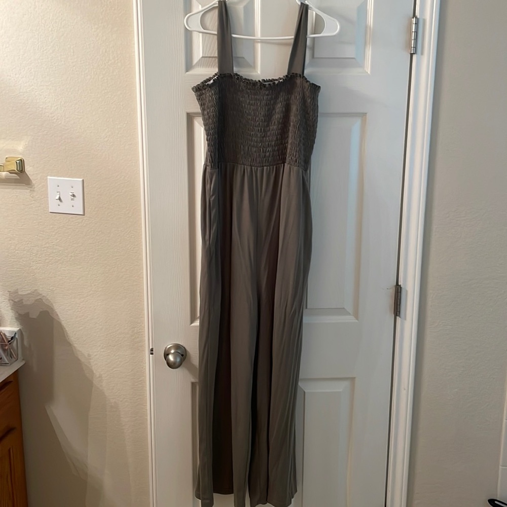 Pink Lily Olive Green Jumpsuit
